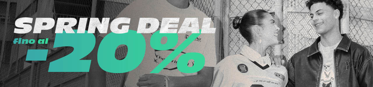 People wearing streetwear clothing with spring deal in it