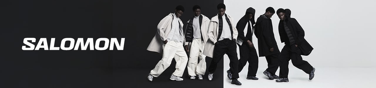 Salomon Black and white sneakers
