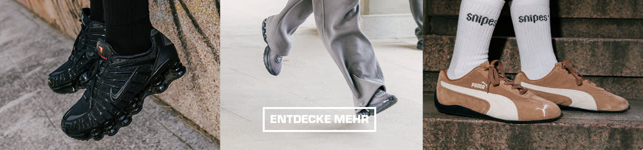 Nike, puma and more sneakers in black, silver, beige and other colors.