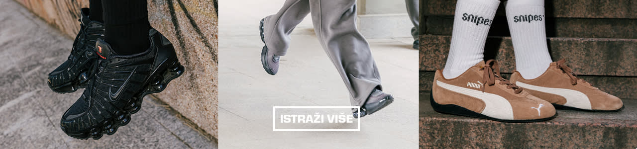 Nike, puma and more sneakers in black, silver, beige and other colors.