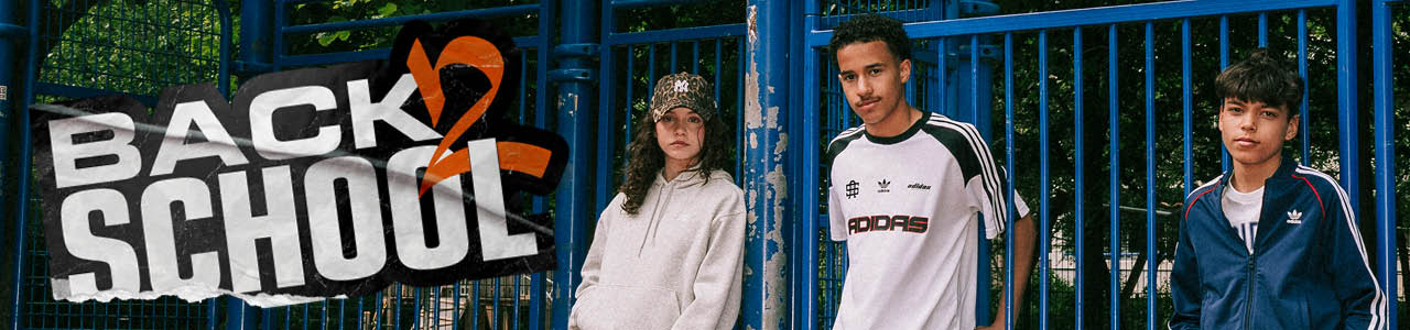 Graphic with two kids dressed sporty with the text back to school
