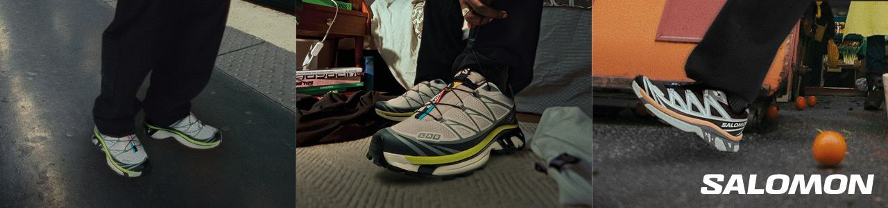 salomon, white with colorfoul details