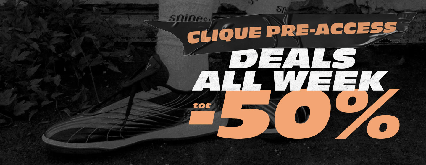 Graphic to promote the deals all week promo, with up to 50% off