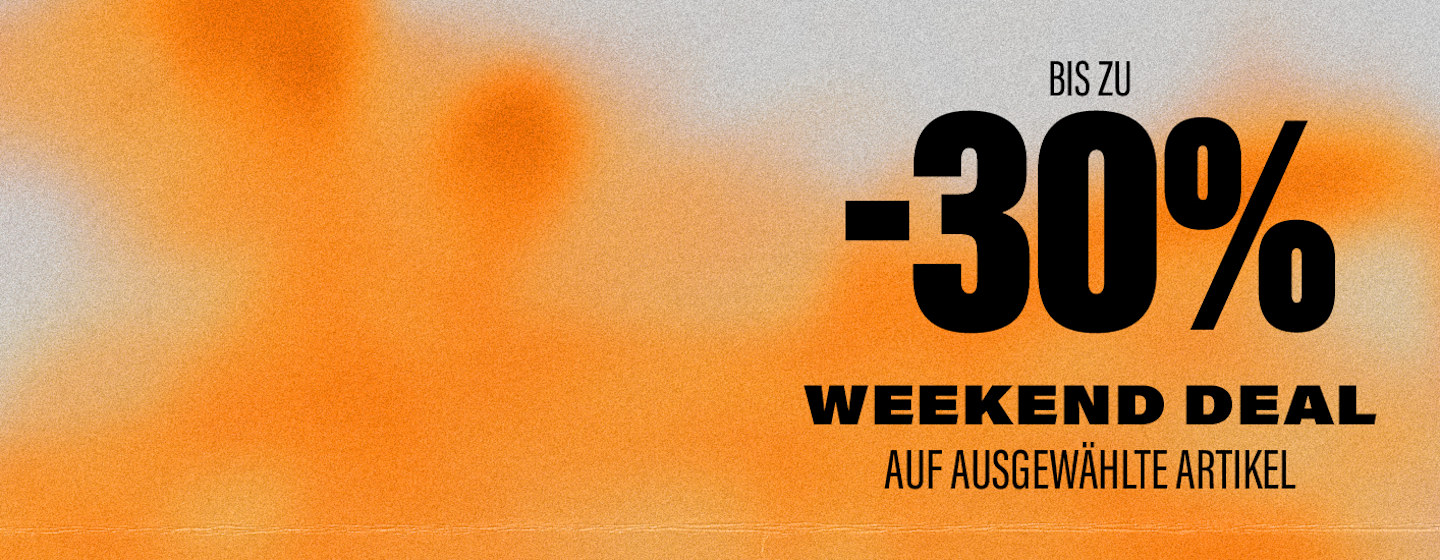 New campaign graphics for the weekend deal with up to 30%