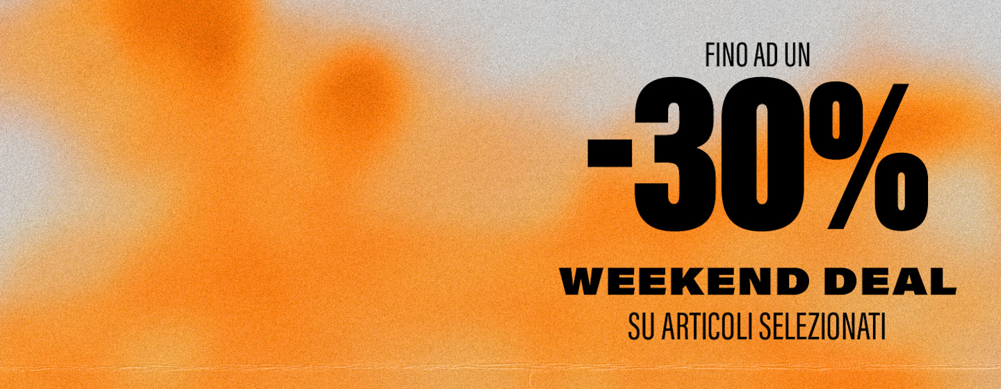 New campaign graphics for the weekend deal with up to 30%