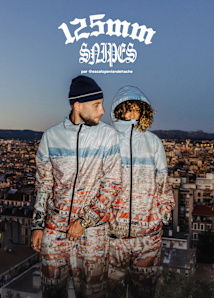 Graphic with the main phase of the campagin 125mm x SNIPES