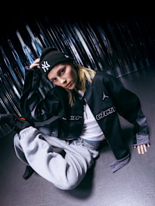 Models wearing autumn streetwear clothing, while standing in a silver futuristic setting. Text on the image says "Got it from snipes"