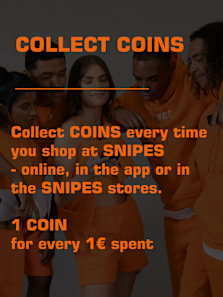 Collect Coins every time you shop at SNIPES - online, in the app or in the SNIPES stores. 