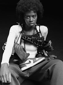 snipes black week pre-access images of male and female models wearing streetwear clothing, sneakers and more
