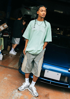 Men wearing Snipes Apparel