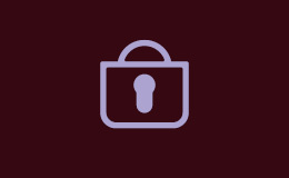 purple locker icon on a burgundy background