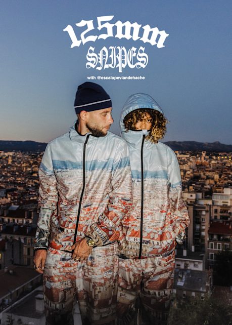 Graphic with the main phase of the campagin 125mm x SNIPES