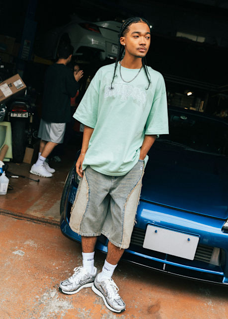 Men wearing Snipes Apparel