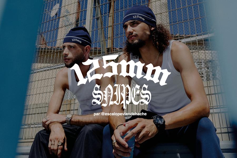 Graphic with the main phase of the campagin 125mm x SNIPES