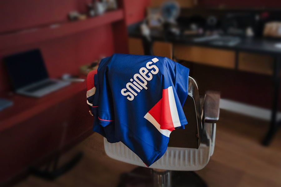 PSG Jersey laying down on a chair
