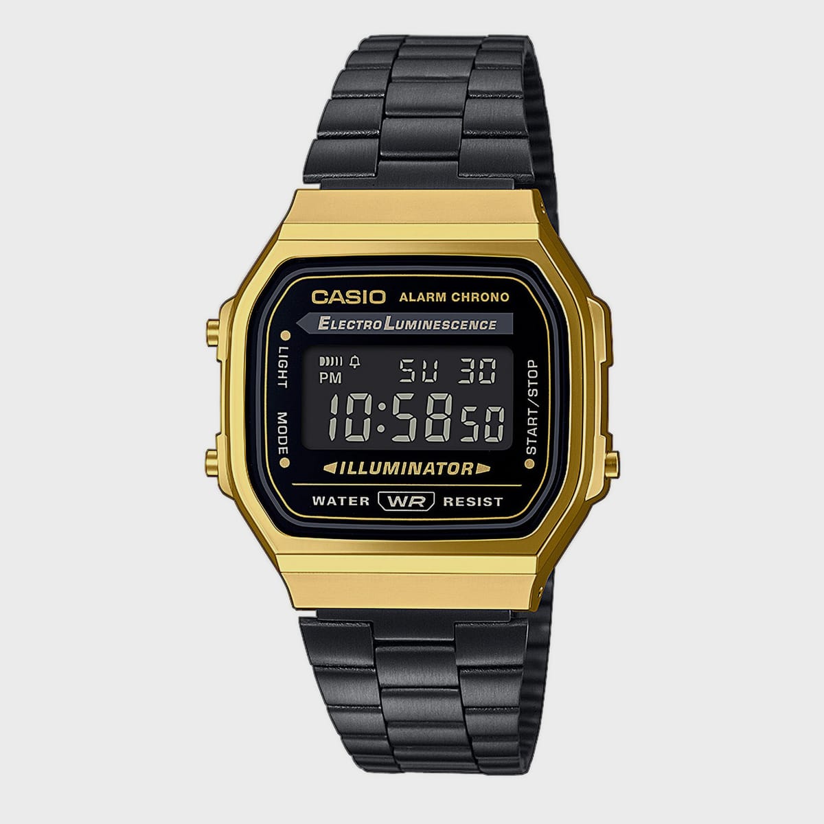 CASIO, A168WEGB-1BEF, black