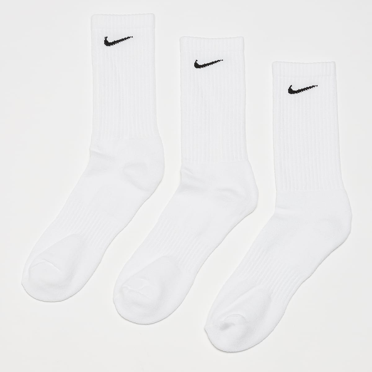 Nike, 6 PACK - Everyday Cushioned Training Crew Socks, white