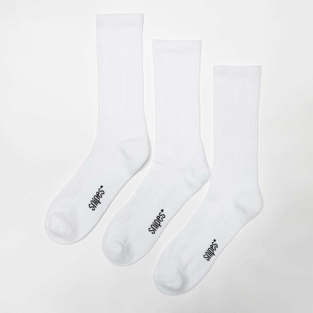 SNIPES, 3 PACK - Crew Socks, white