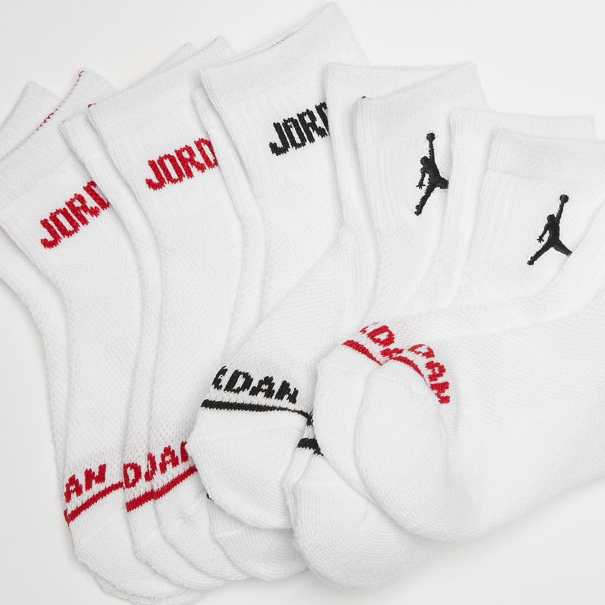 Jordan 6 PACK Legend Ankle unisex Sokken wit Maat 4Y-5Y Kleding