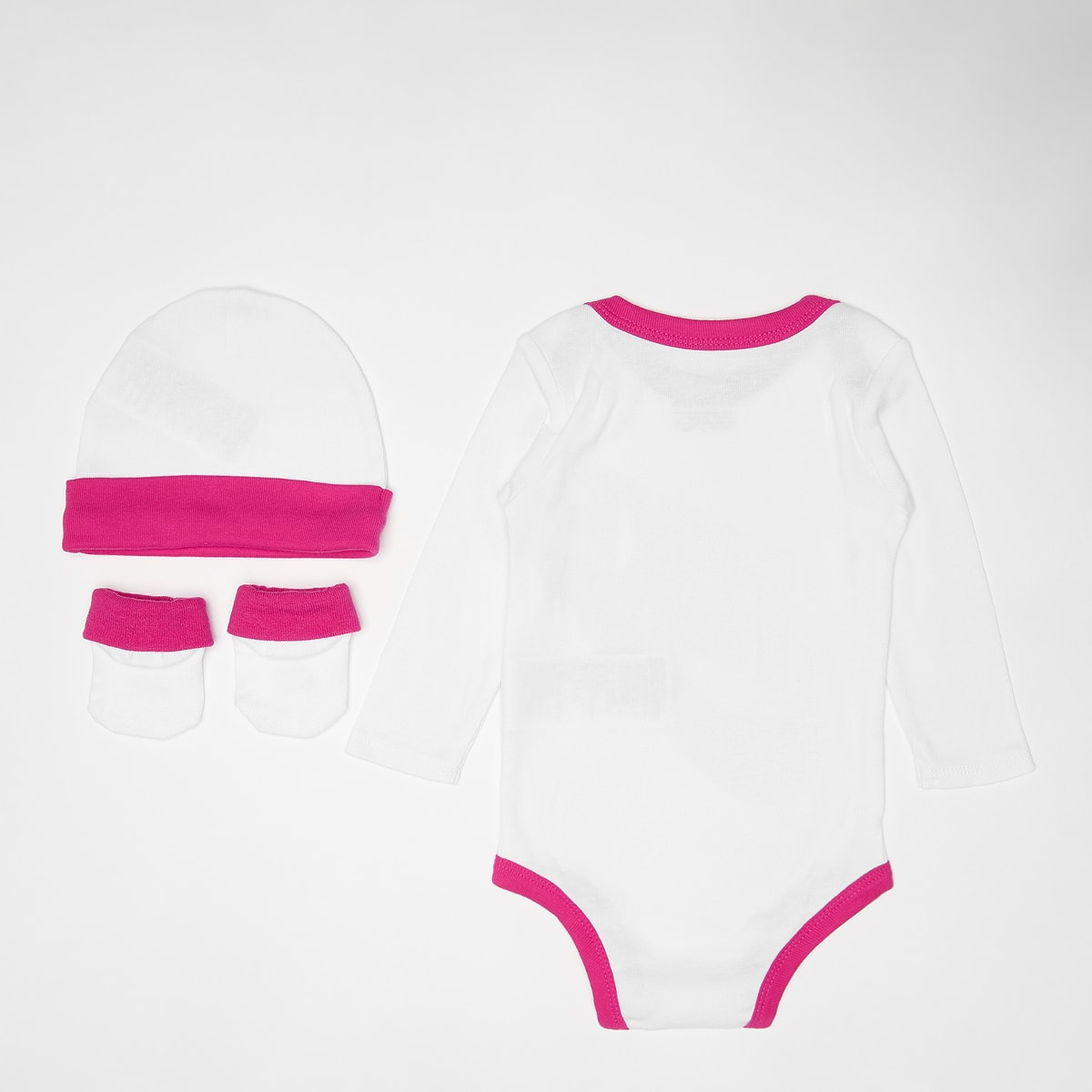 Nike Futura Logo Hat Bodysuit Bootie 3pc unisex Baby Rompers & Sets wit Maat 6M-12M Kleding