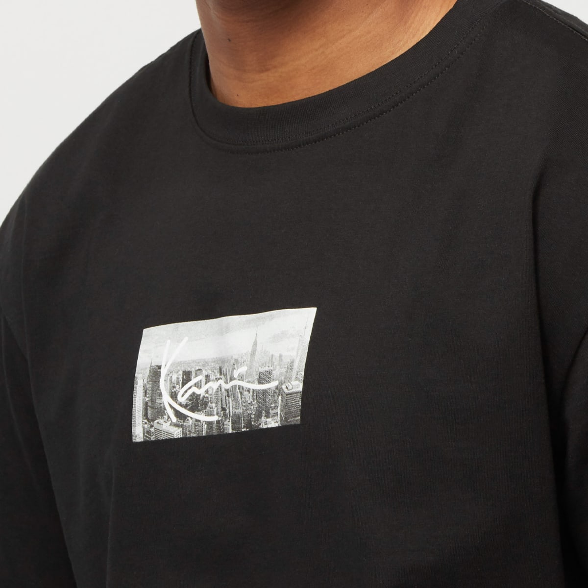 Karl Kani Small Signature NYC Print Tee men T-Shirts & Polo's zwart Maat XS Kleding