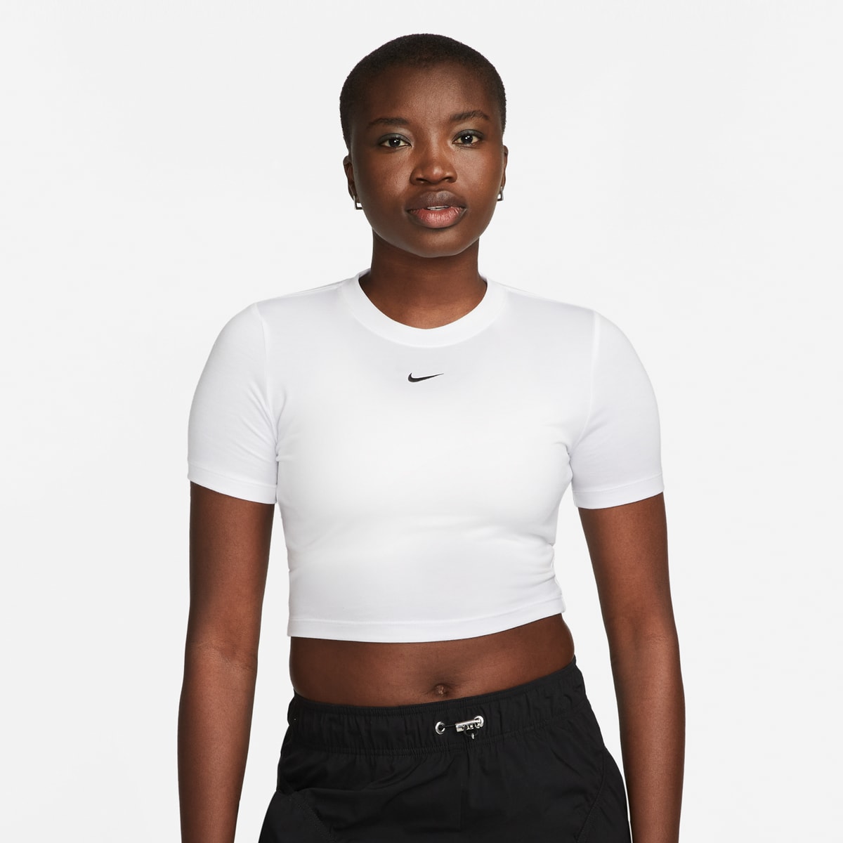 Nike, Sportswear Essential Slim Crop Tee, white