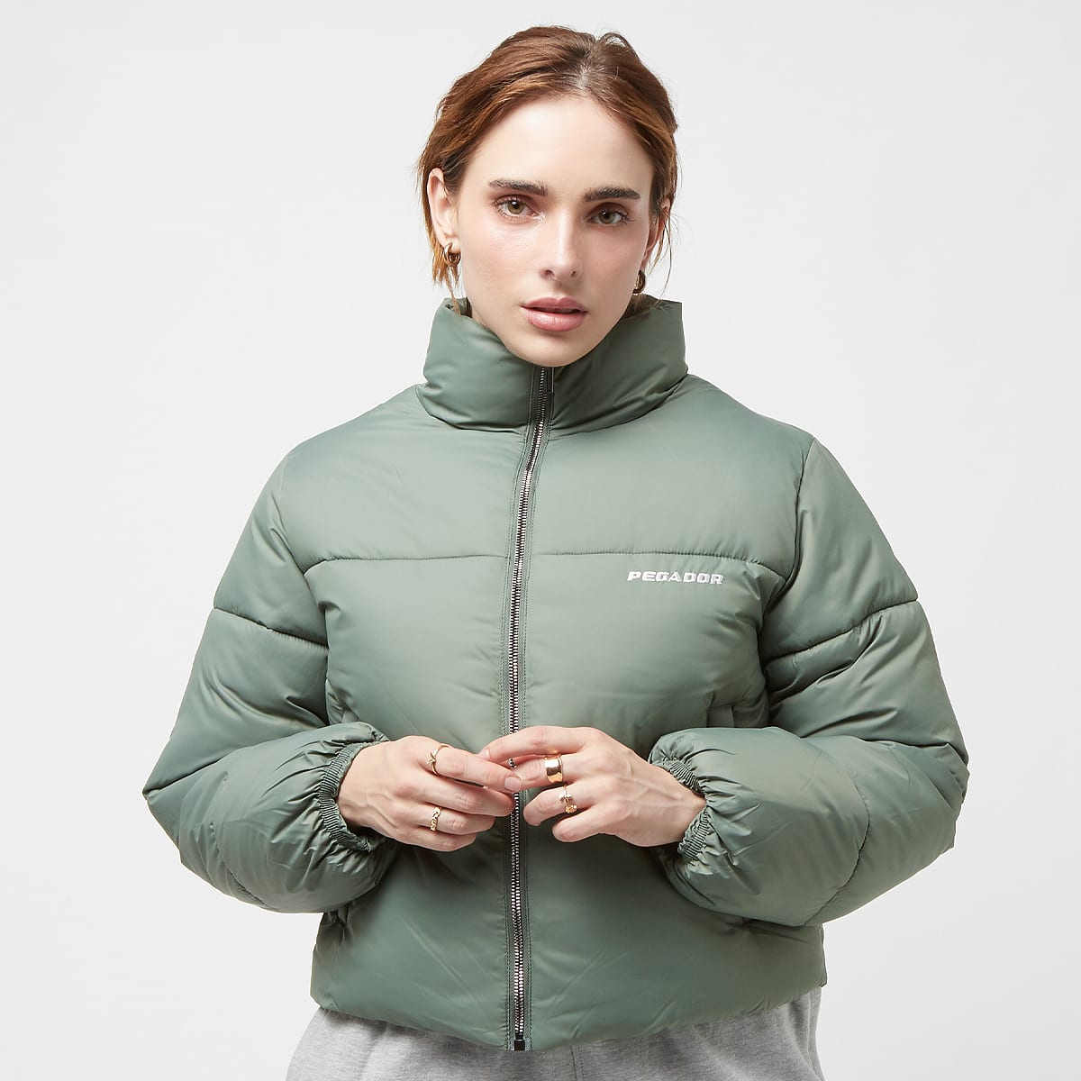 Pegador Georgia Puffer Jacket Puffer jackets in groen formaten: S