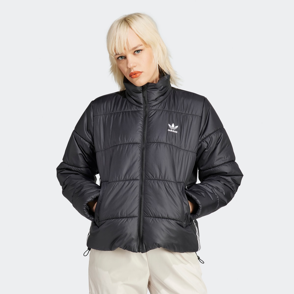 Veste Puffer adicolor, adidas Originals, Apparel, en bleu, taille: XS