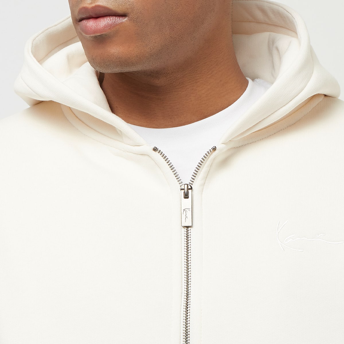 Karl Kani Chest Signature Essential Zip men Hoodies & Sweaters wit Maat S Kleding