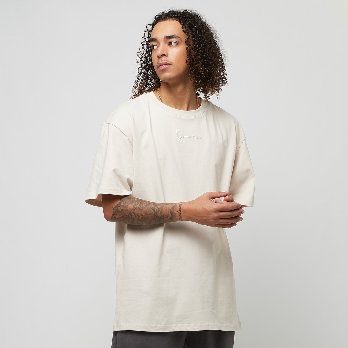 Unselected, Karl Kani, Small Signature Essential Tee, beige