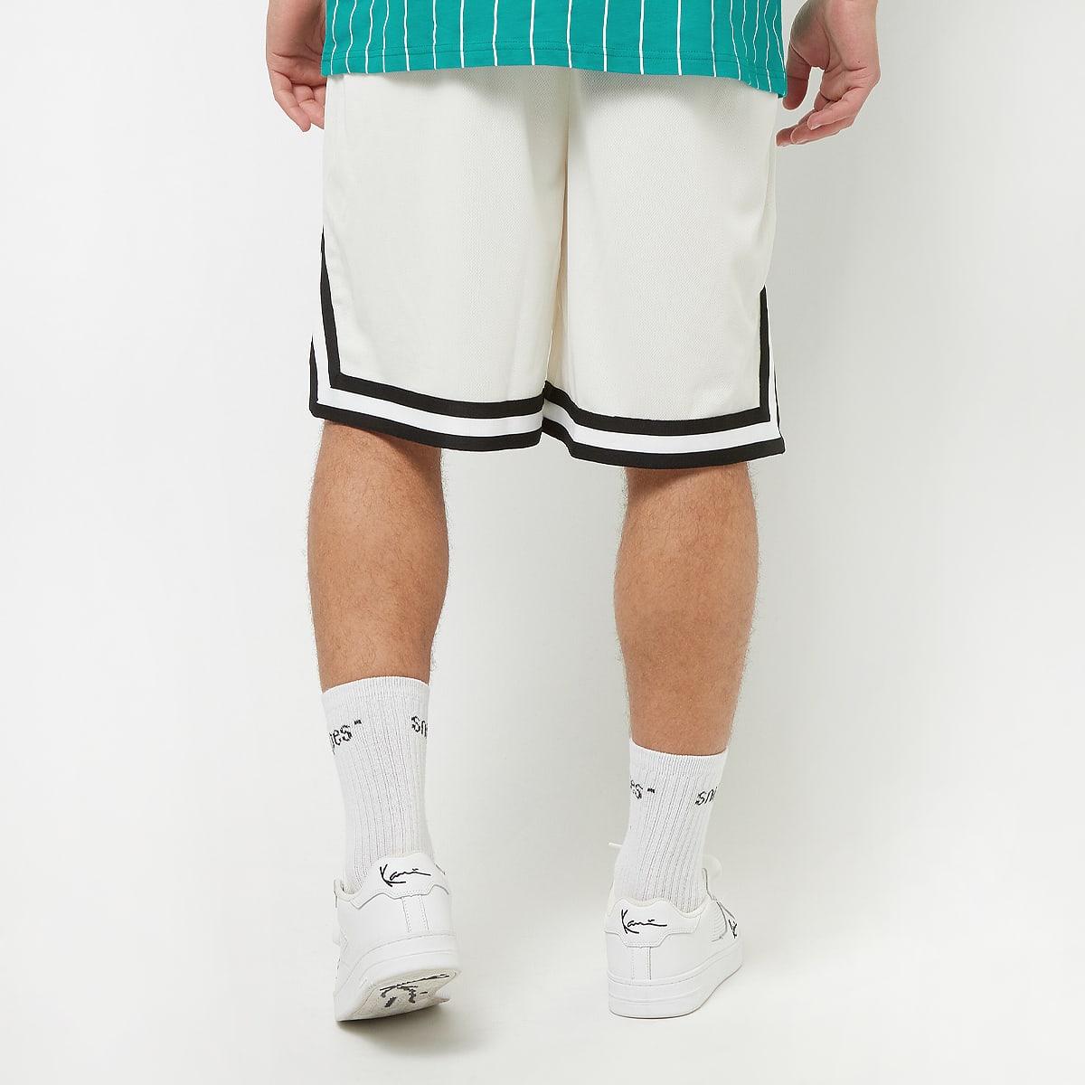 Karl Kani Small Signature Essential Mesh men Sportshorts wit Maat S Kleding