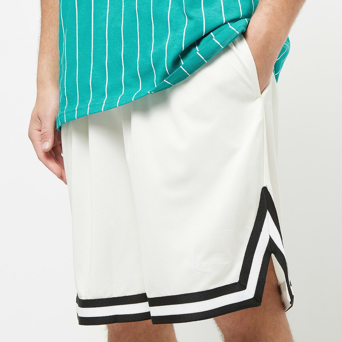 Karl Kani Small Signature Essential Mesh men Sportshorts wit Maat S Kleding