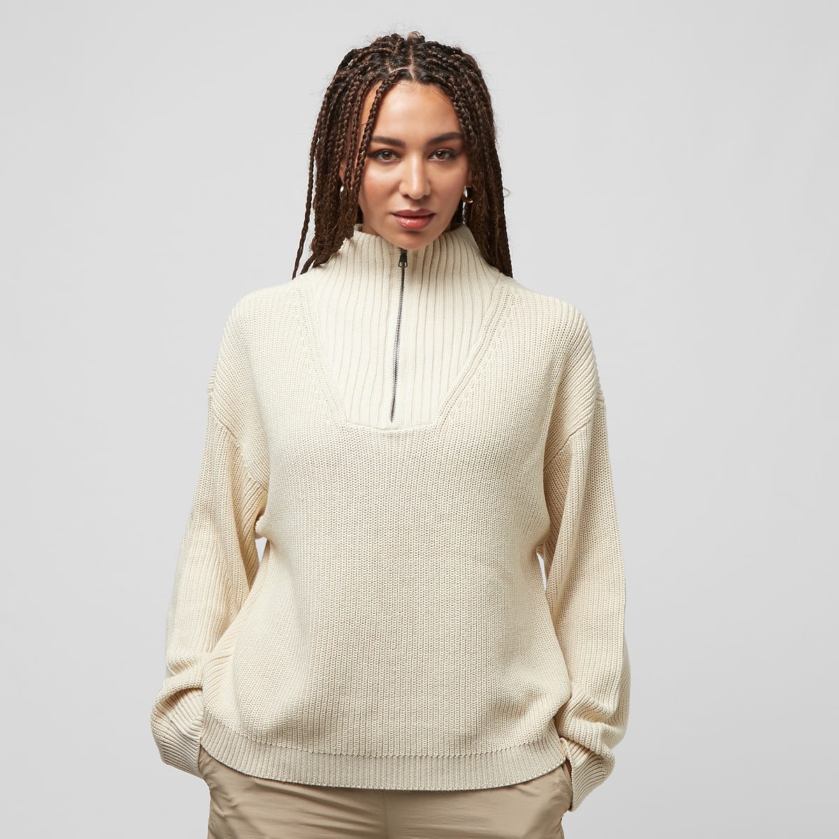 Urban Classics, Oversized Knit Troyer, beige