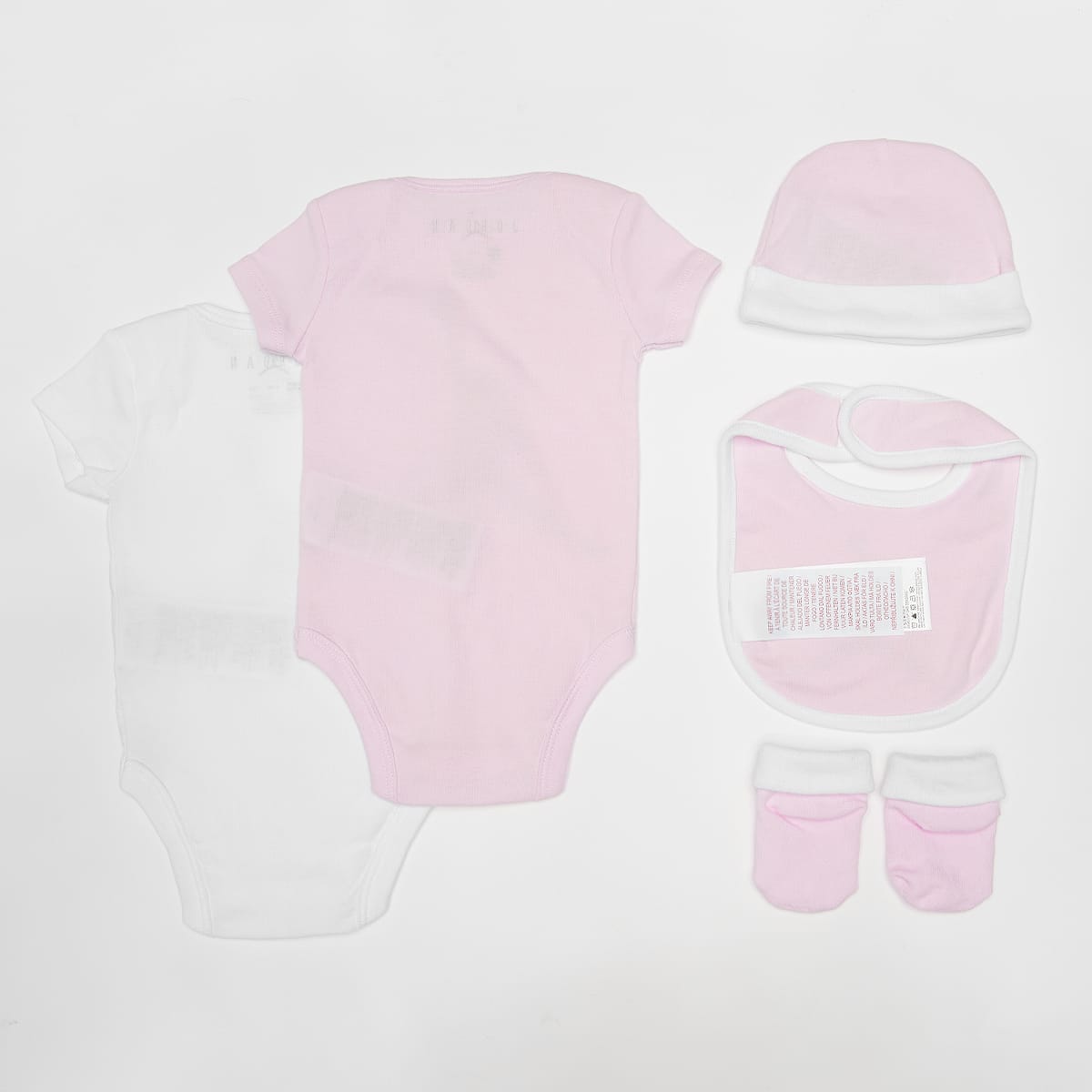 Jordan Core Set (5 Piece) unisex Baby Rompers & Sets lichtroze Maat 0M-6M Kleding