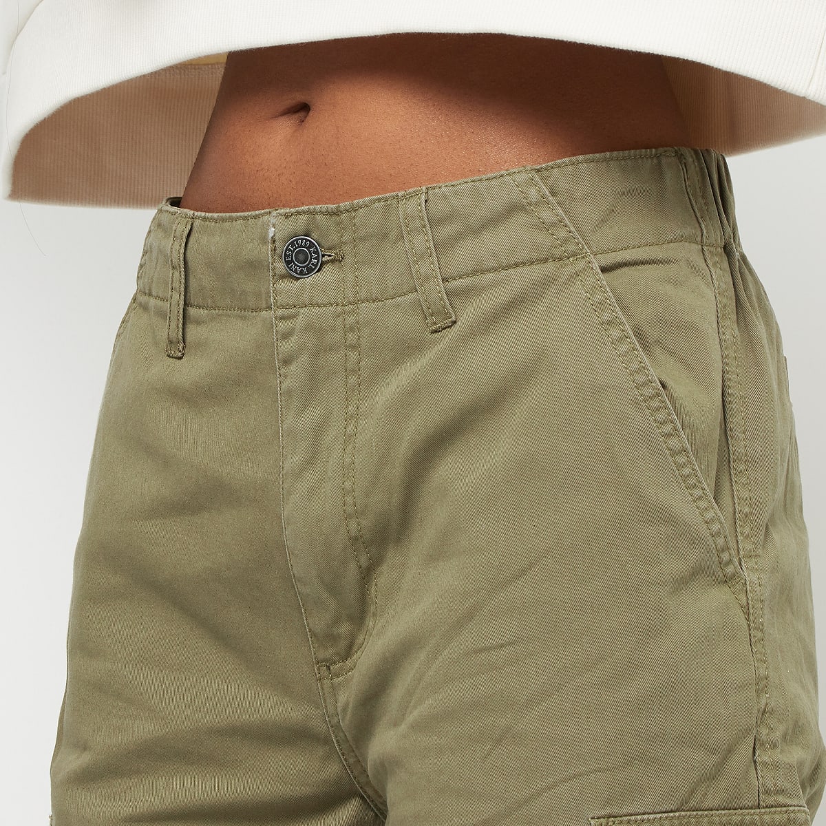 Karl Kani Small Signature Washed Cargo Pants Cargobroeken in groen formaten: XS