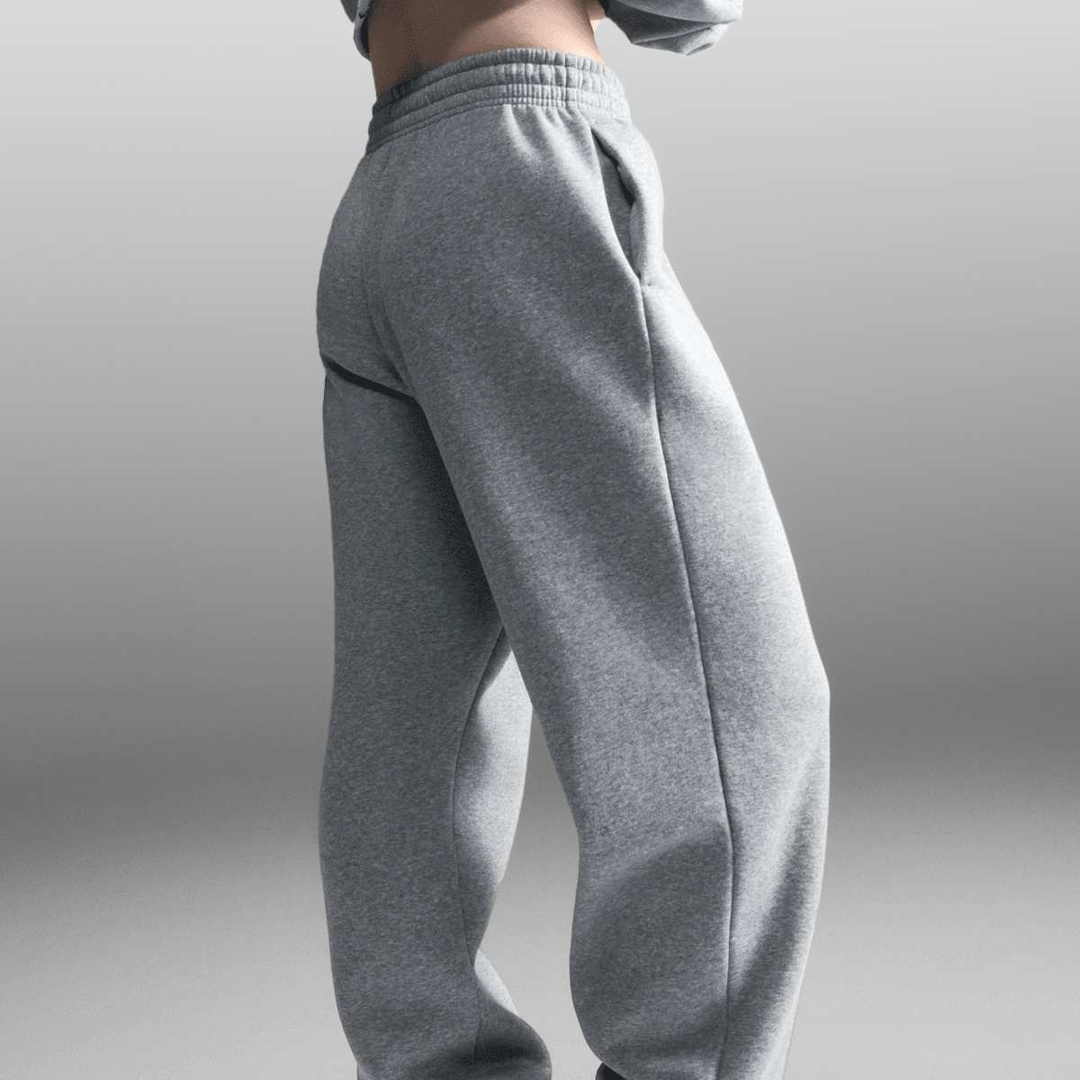 Nike Sportswear Phoenix Fleece High-Waisted Oversized Sweatpants women Trainingsbroeken grijs Maat XS Kleding