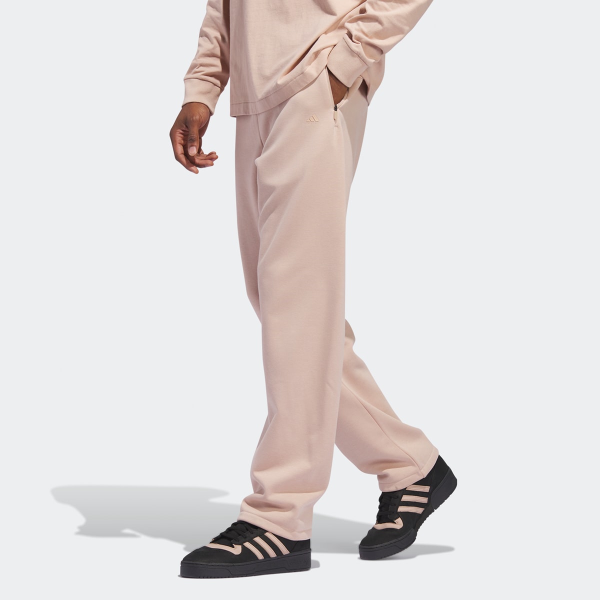 adidas Originals One Fleece Trackpants Trainingsbroeken in beige formaten: S