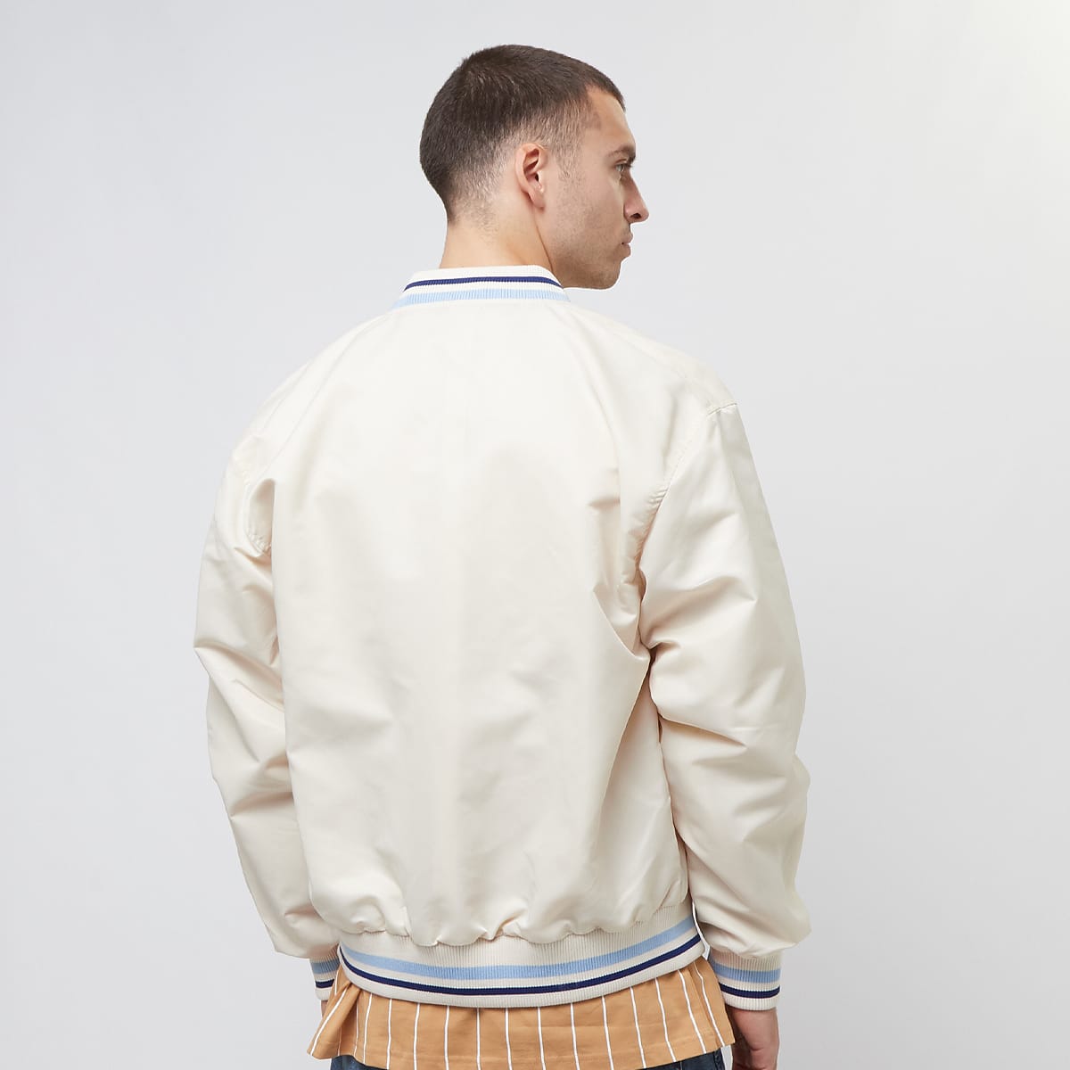 Karl Kani Varsity Bowling Jacket College jacks in beige formaten: S