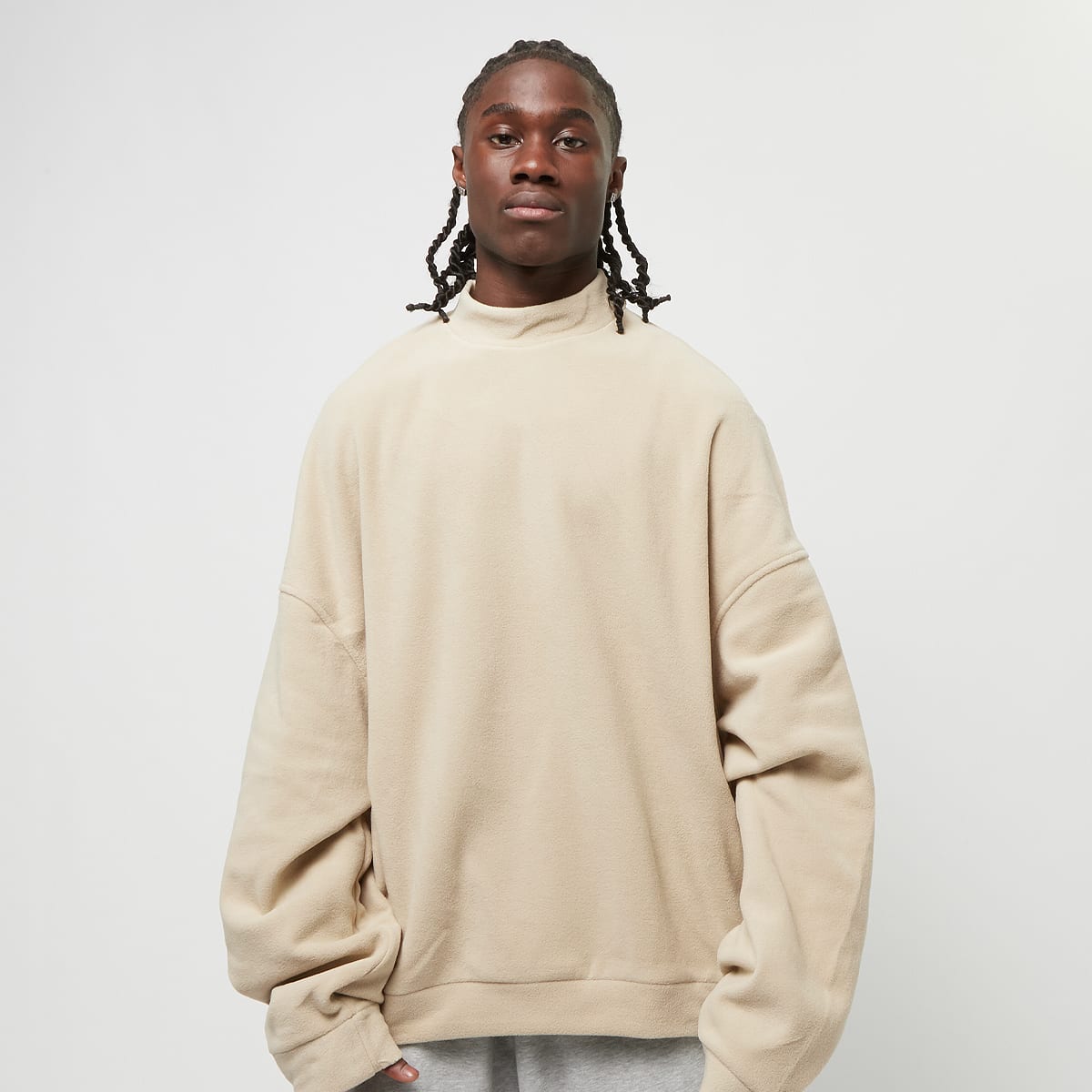 Urban Classics, Oversized Polar Fleece Crew, beige