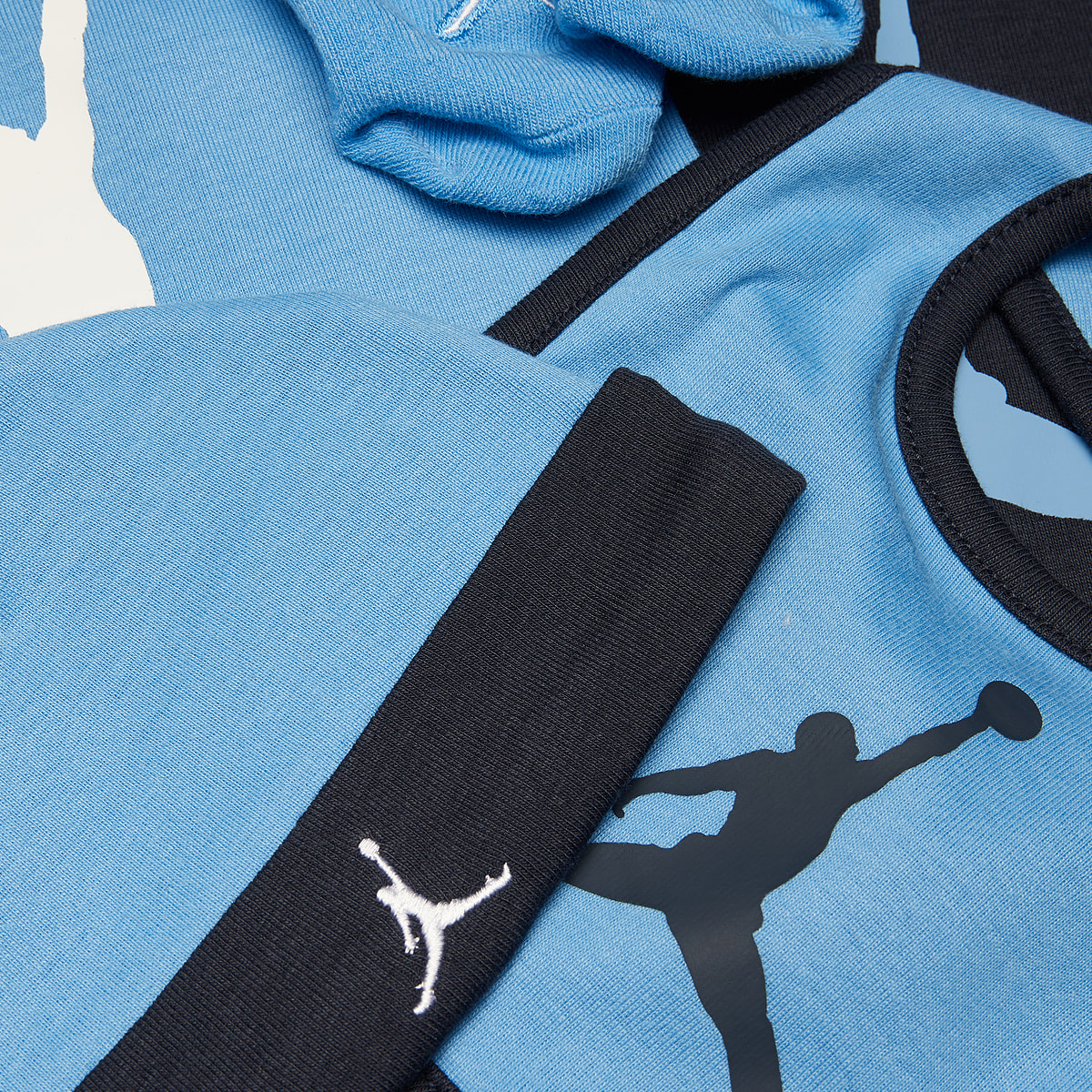 Jordan Junior Core Set (5 Piece) unisex Baby Rompers & Sets blauw Maat 6M-12M Kleding