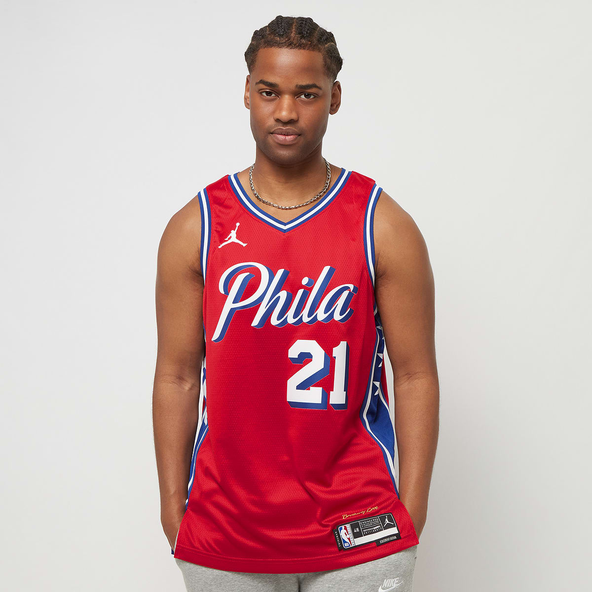 Nike, NBA Dri-FIT Swingman Jersey Philadelphia 76ers - Joel Embiid, red