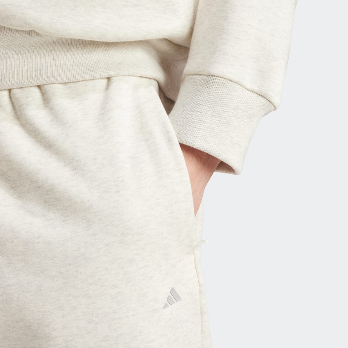 adidas Originals Basketball Fleece Trackpant men Trainingsbroeken wit Maat XL Kleding