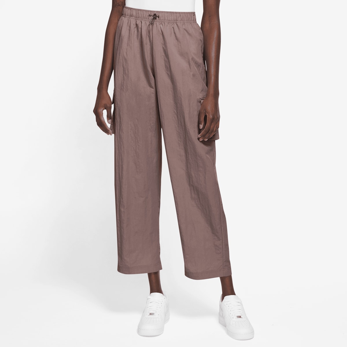 Nike Sportswear Essential Woven High Rise Cargo Pants Cargobroeken Dames smokey mauve black maat: XS beschikbare maaten:XS S M L