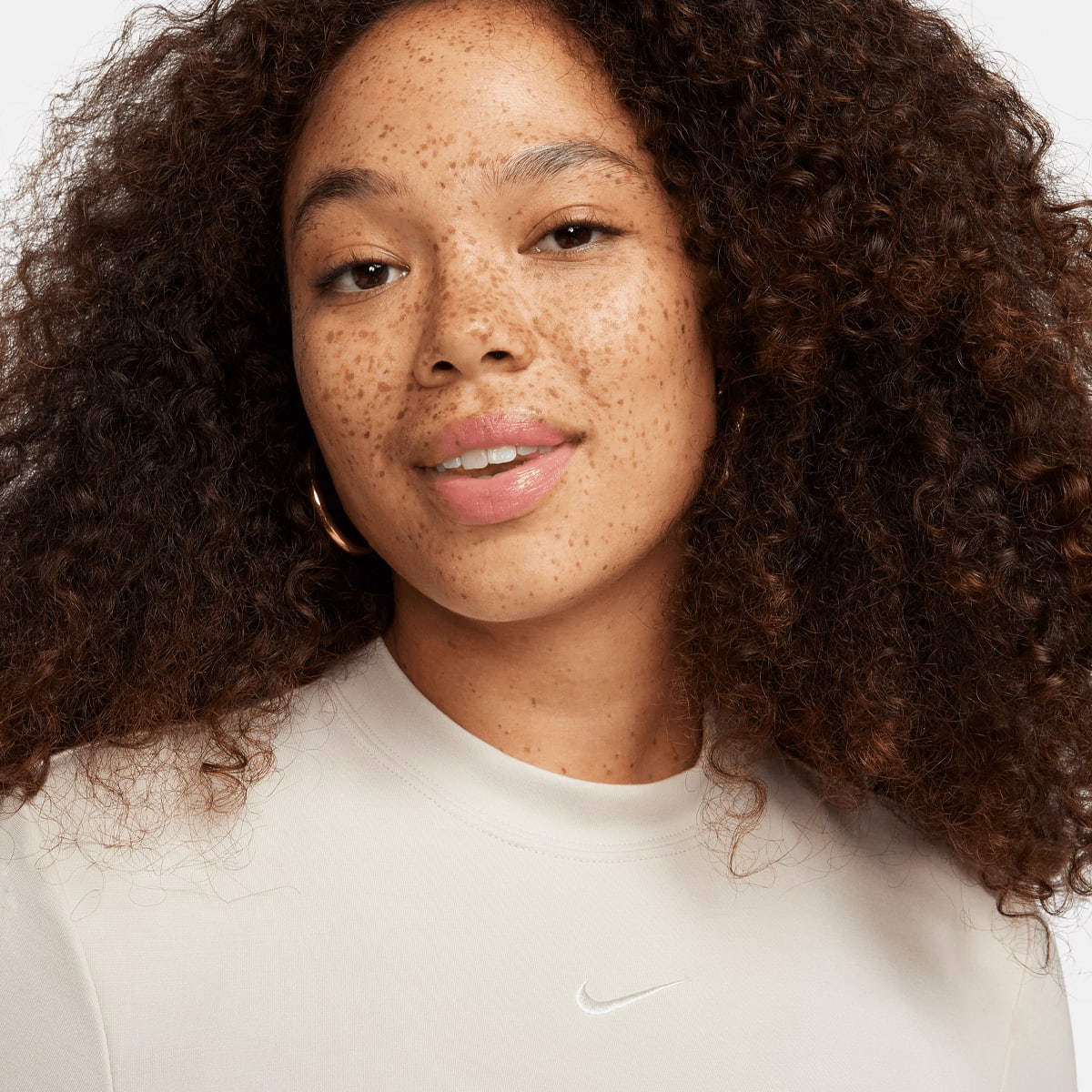 Nike Sportswear Essential Midi Dress women Jurken & Rokken beige Maat XS Kleding
