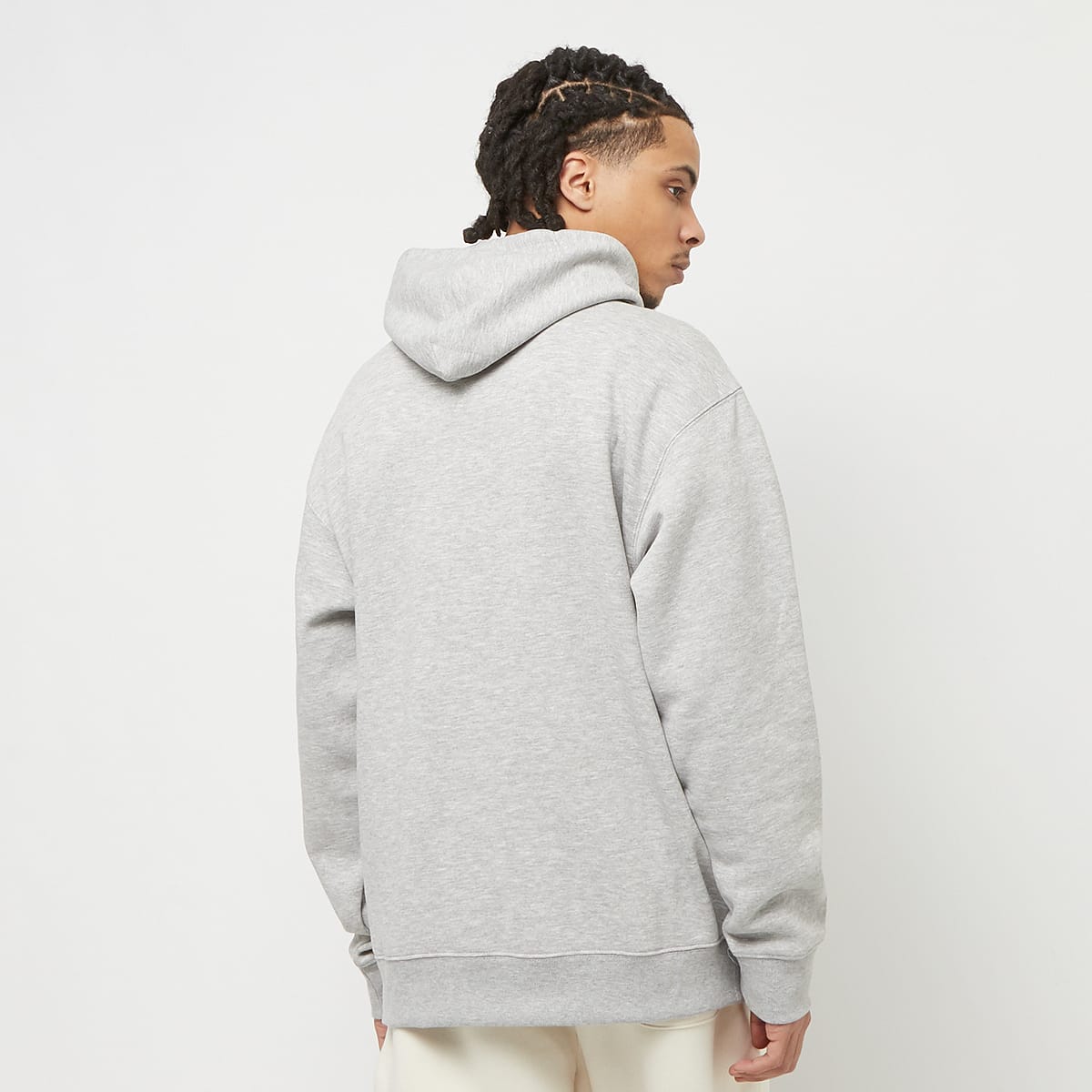 New Balance Small Logo Brushed Hoodie men Hoodies & Sweaters grijs Maat S Kleding