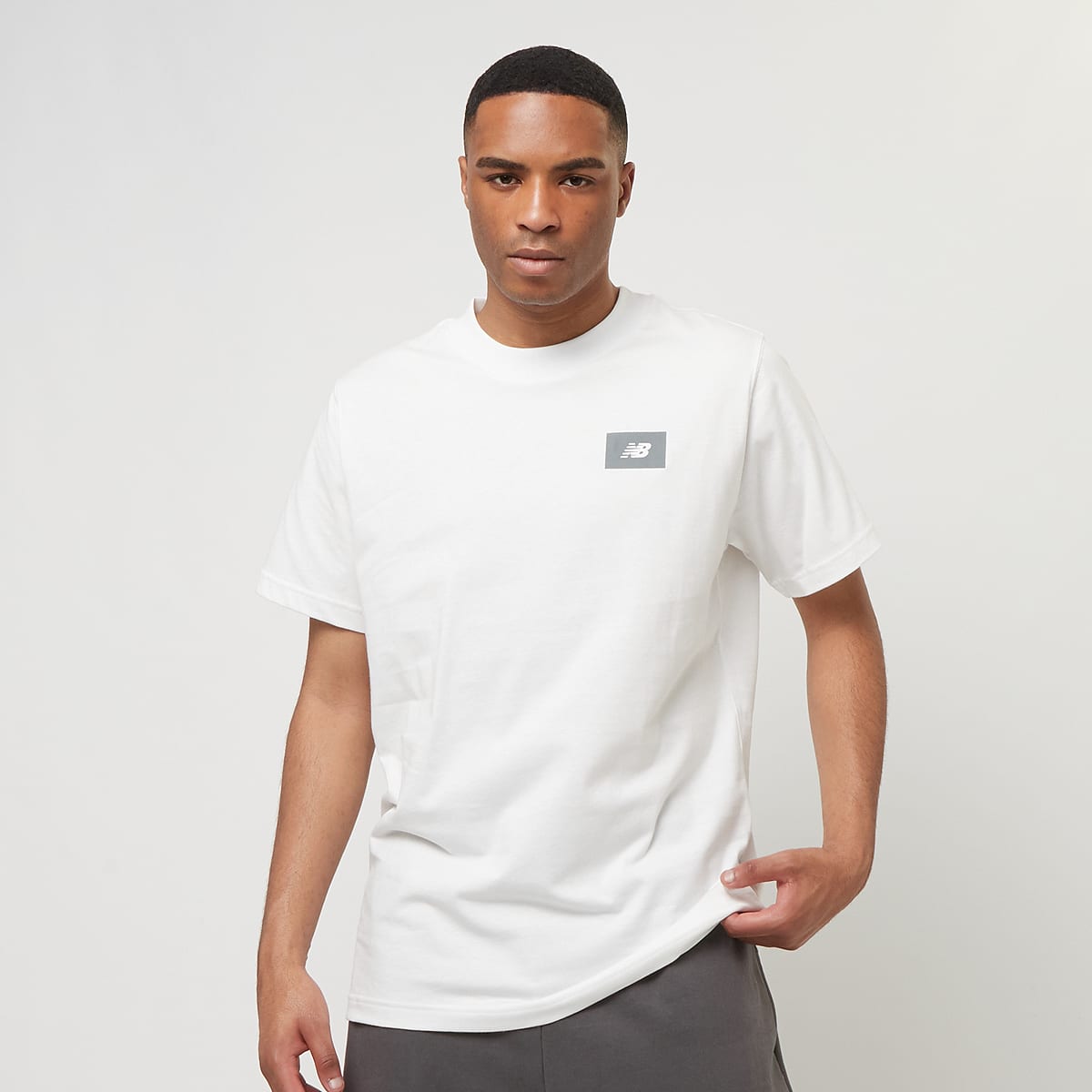 New Balance Logo Tee men T-Shirts & Polo's wit Maat S Kleding
