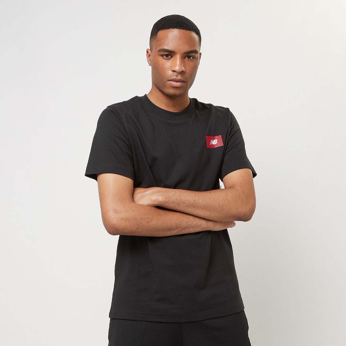 New Balance Logo Tee men T-Shirts & Polo's zwart Maat S Kleding
