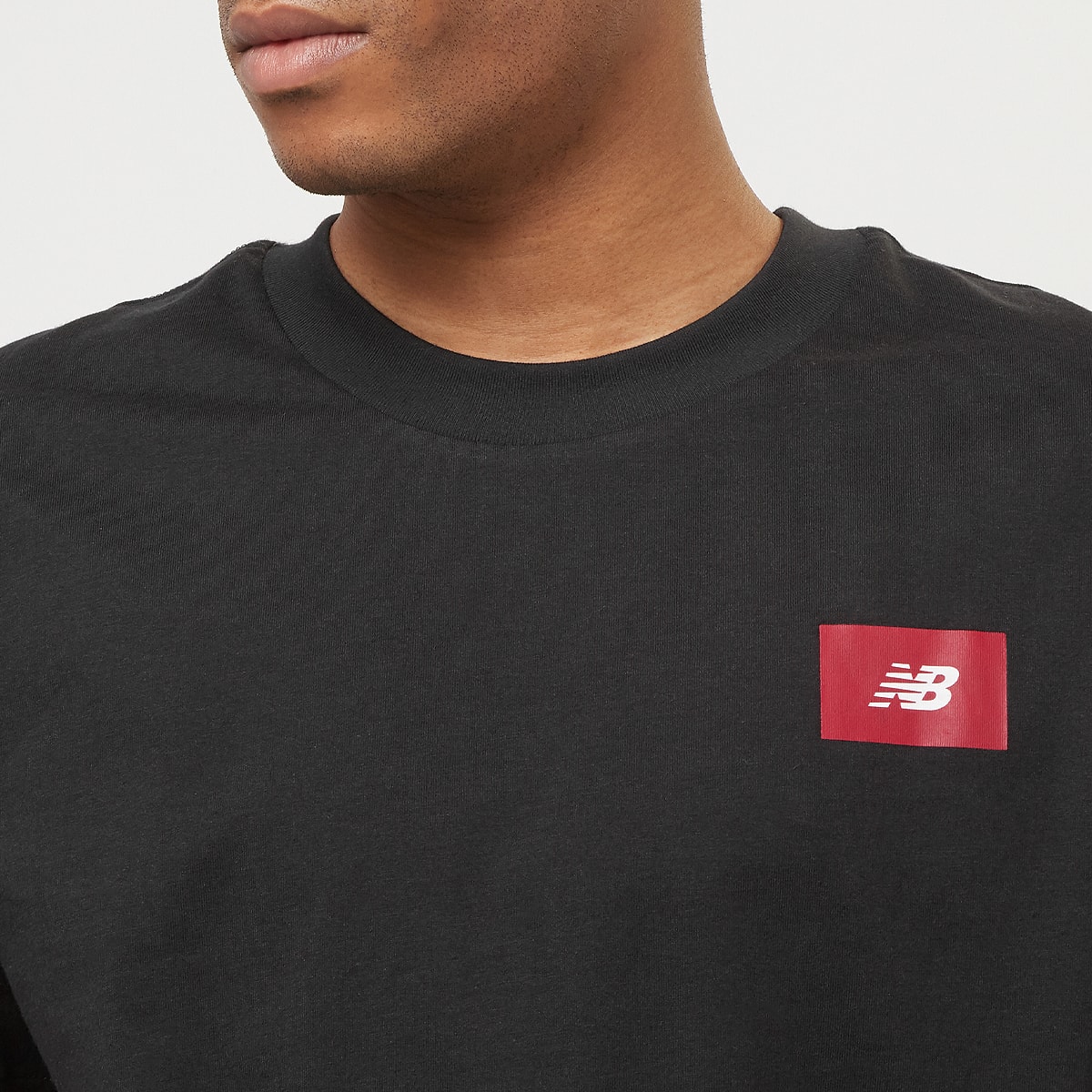 New Balance Logo Tee men T-Shirts & Polo's zwart Maat S Kleding