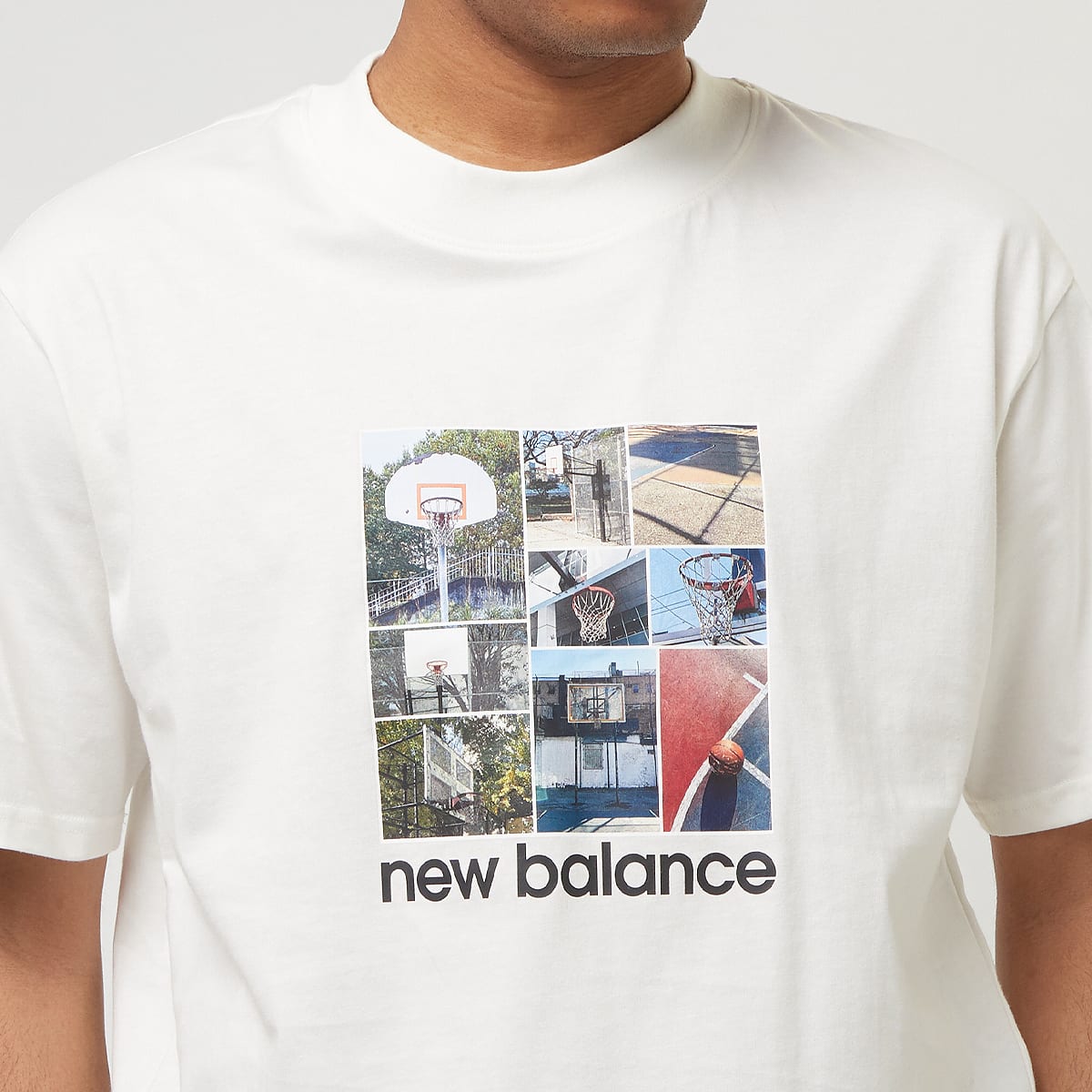New Balance Hoops Graphic T-Shirt men T-Shirts & Polo's wit Maat S Kleding