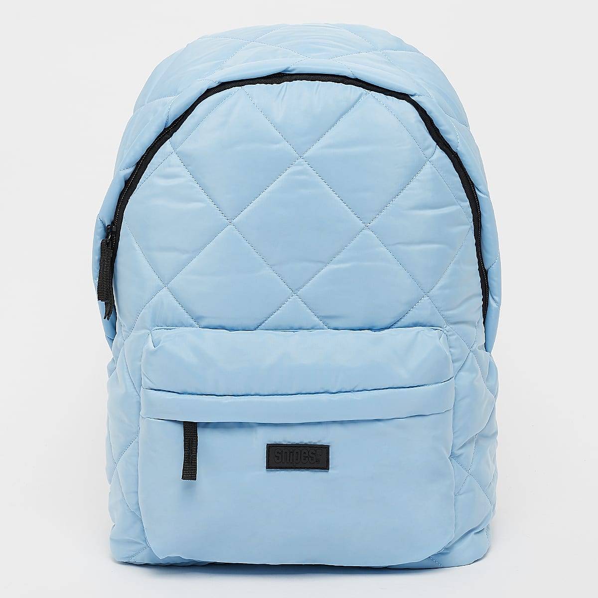 SNIPES, Rubber Badge Basic Logo Diamond Quilted Backpack, blue
